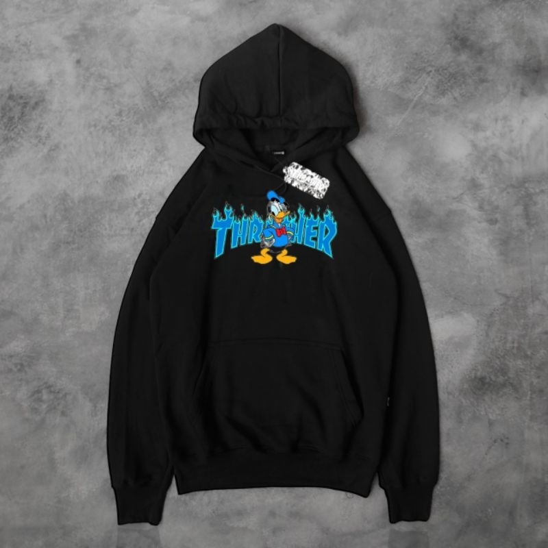 Thrasher Hoodie Sweatshirt Logo Api Full Tag Label