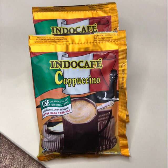 

INDOCAFE CAPUCCINO 25gr ISI 10 SACHET