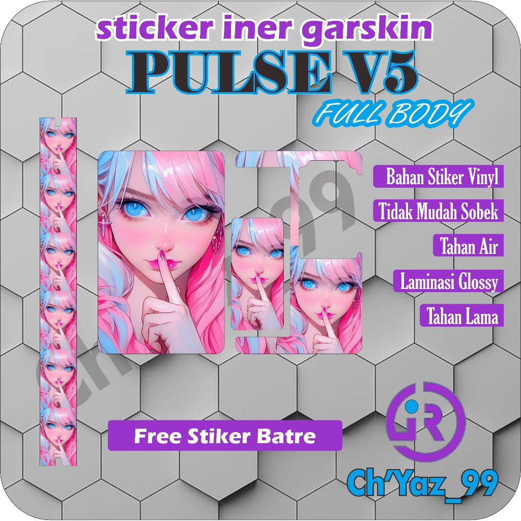 

STICKER GARSKIN V5 LENGKAP