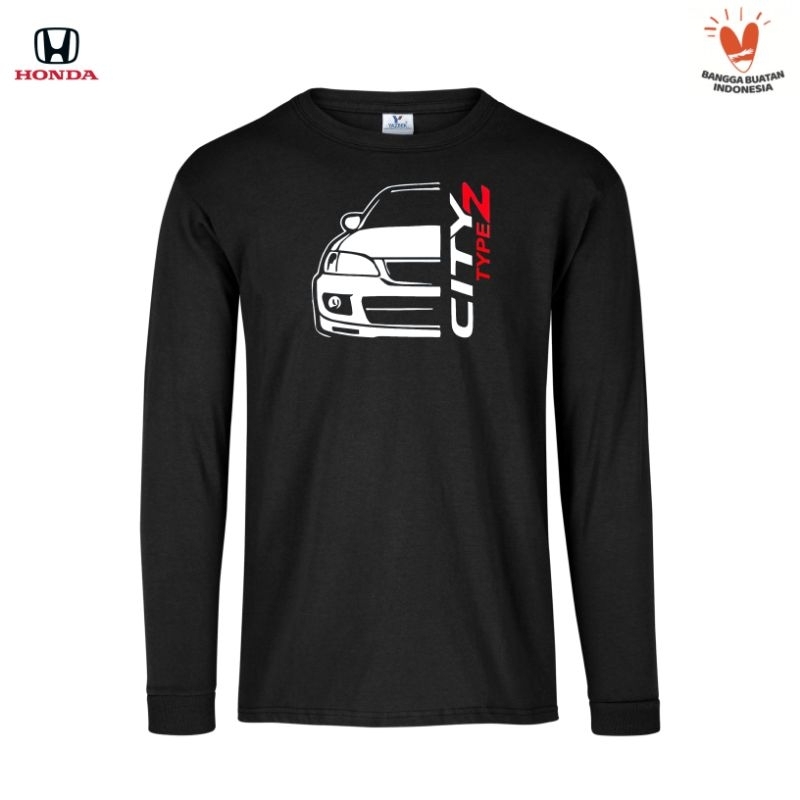Tshirt Baju Kaos Lengan Panjang Honda City Type Z