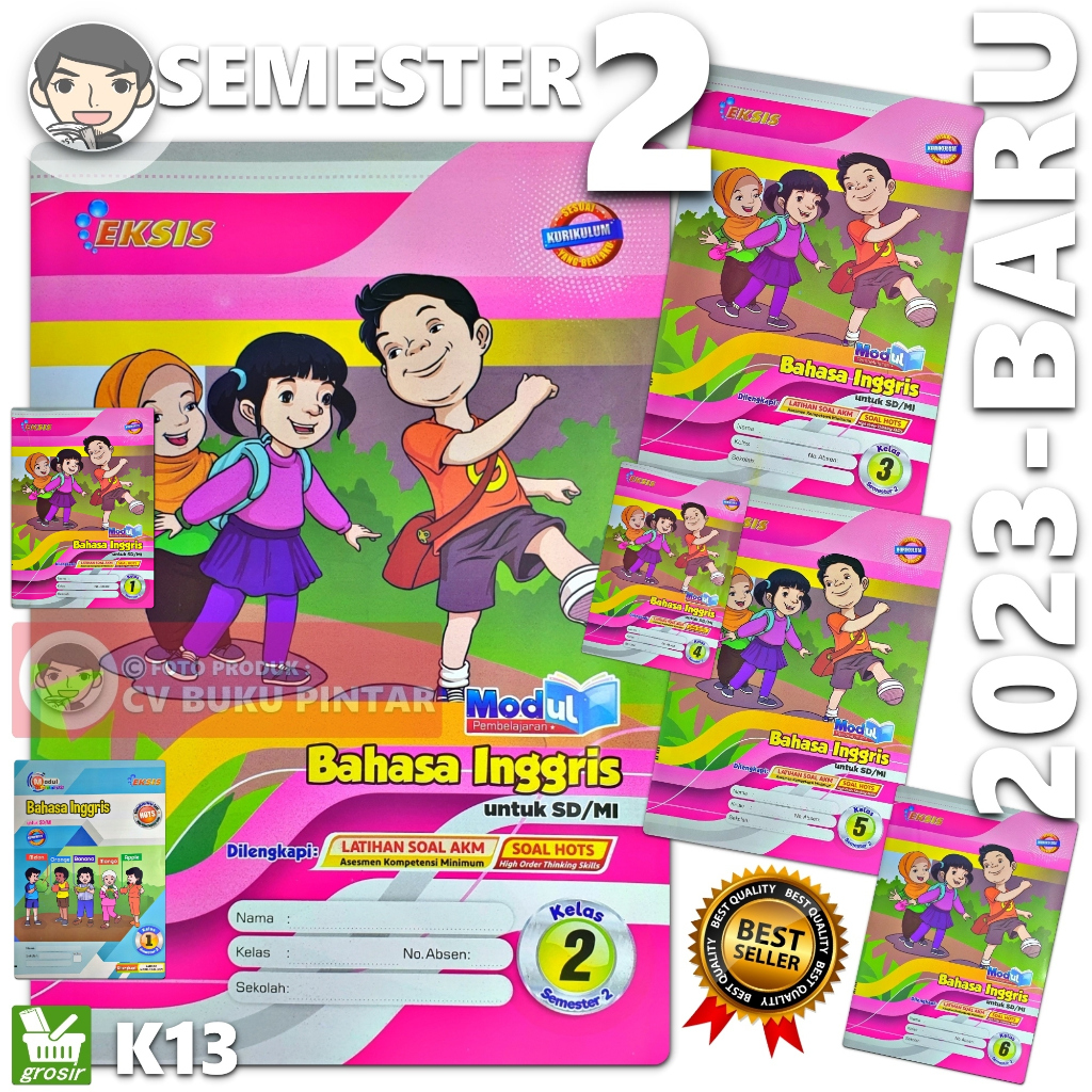 LKS BAHASA INGGRIS SD/ MI KELAS 1 2 3 4 5 6 SEMESTER 2 K13 | EKSIS