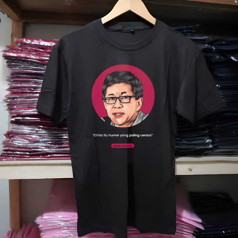 KAOS FILSAFAT ROCKY GERUNG CINTA HUMOR