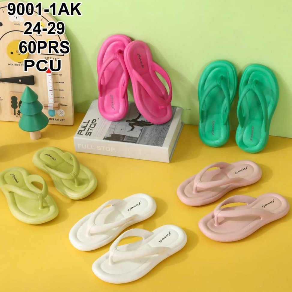 Sandal Slipper PCU Anak Perempuan Import Jelly NonSlip Karet Empuk Model Jepit 911 ART A7X6