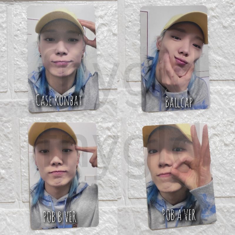 Official Bobby photocard curtain call md merchandise iKON pc case konbat ballcap topi