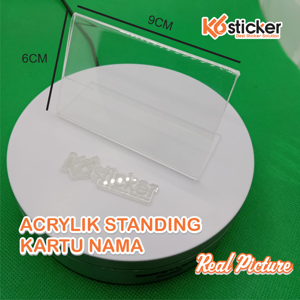 

ACRYLIC / AKRILIK KARTU NAMA L 6x9 / KARTU NAMA L LANDSCAPE