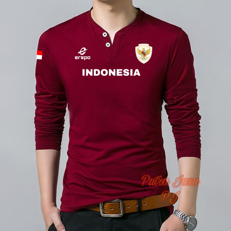 Kaos Hanley TIMNAS New Lengan panjang/Kaos Supporter TIMNAS NEW/Kaos Hanley Distro Lengan Panjang