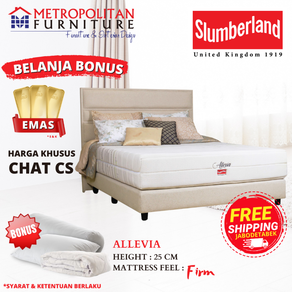 Kasur Springbed Slumberland Allevia spring bed matras