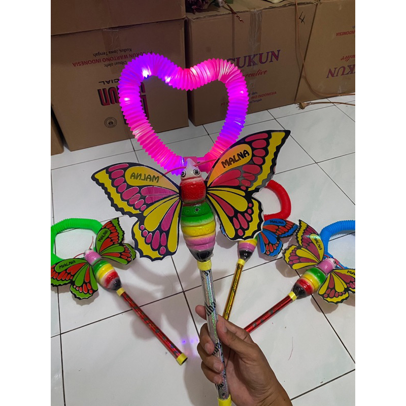 LAMPION KUPU-KUPU LED MAINAN ANAK