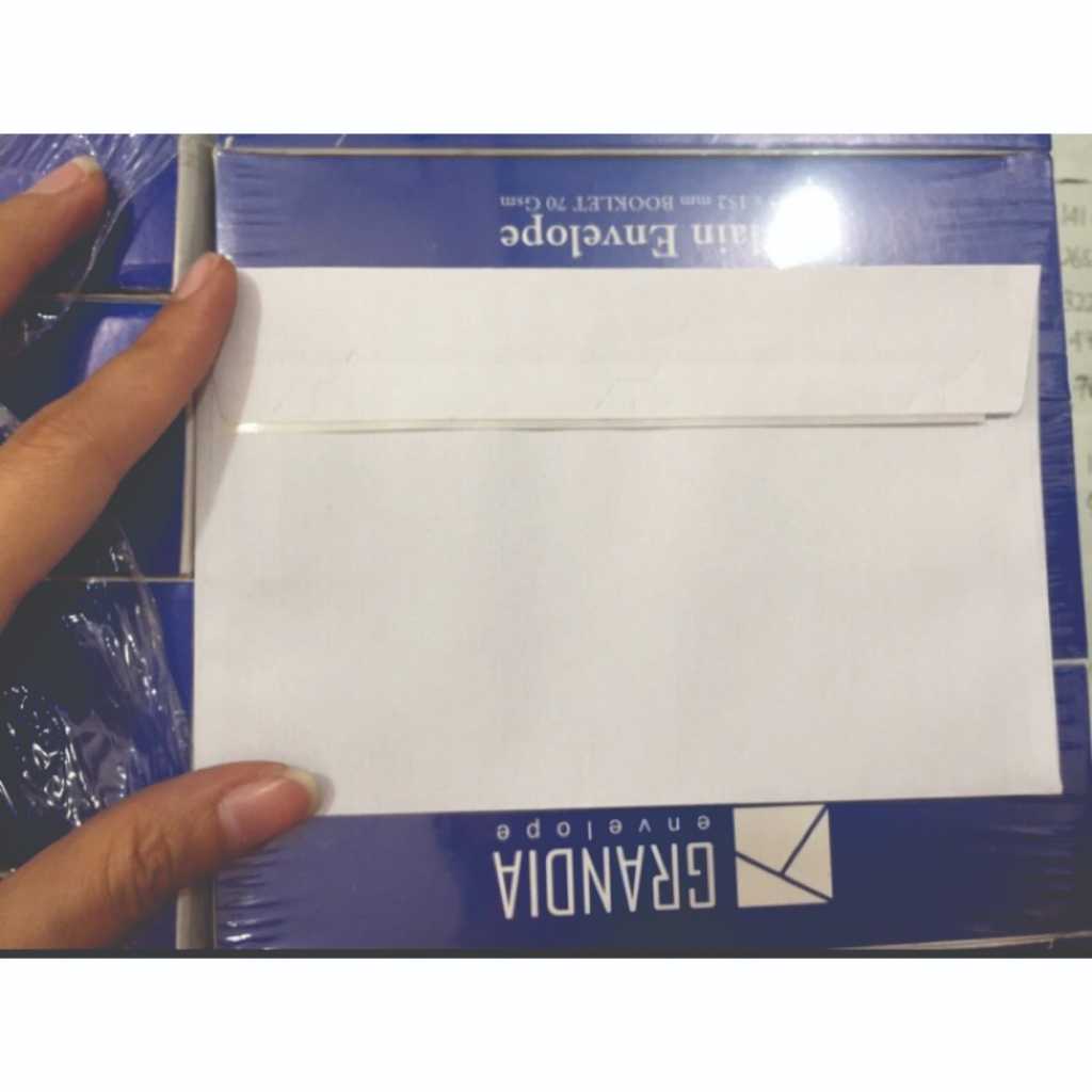 

5 Pak Amplop Grandia 104 Polos Putih isi 500 lembar Putih / Amplop Kondangan / amplop grosir RJ4