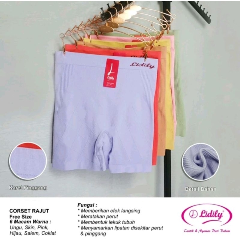 Celana Pendek Wanita Short Pant LIDILY Lembut Corset Rajut celana pendek wanita Lydyly art A081
