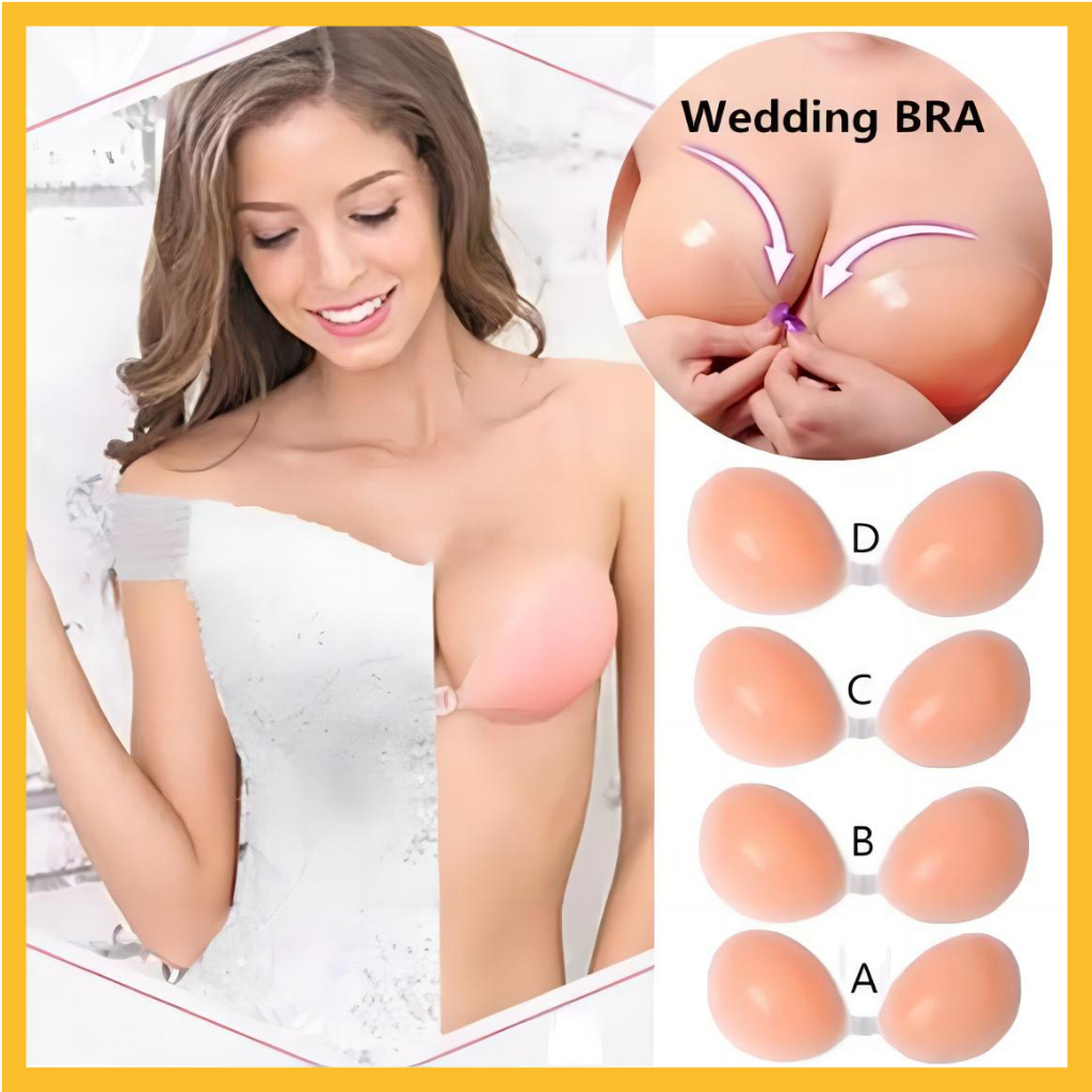 Silikon Bra Tanpa Tali Bra Tempel / Bra Party / Bh Silicon Bra Wedding Invisible Push Up Bra Tebal /