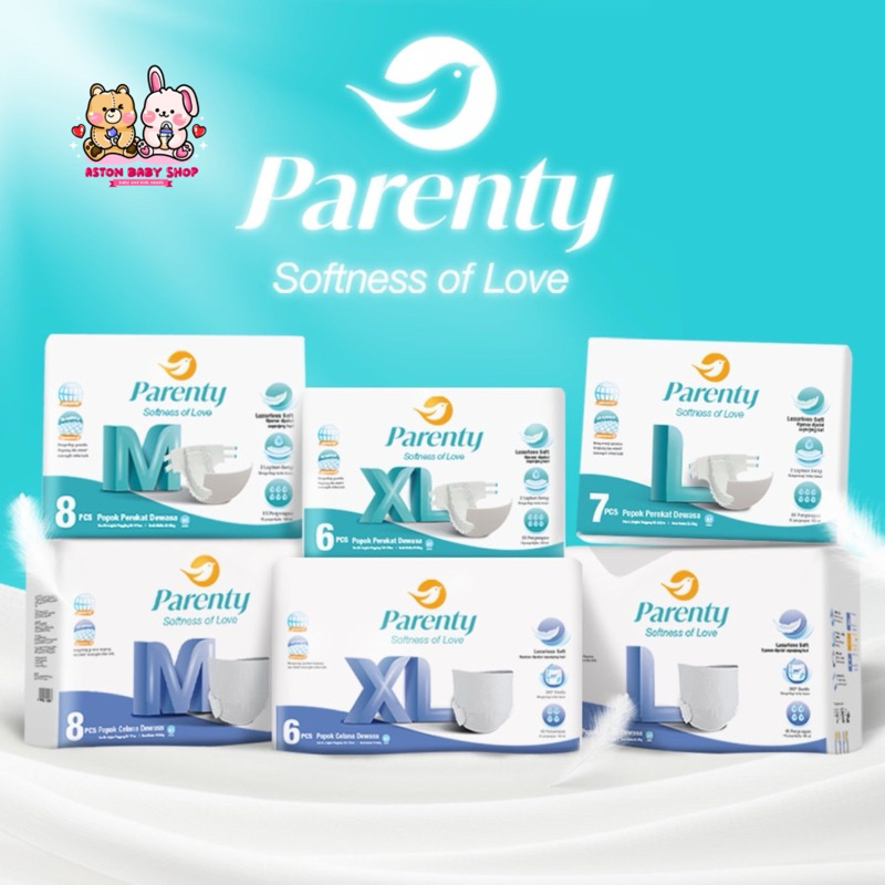 Parenty Adult Diapers Tape / Pants / Popok Dewasa Perekat & Celana