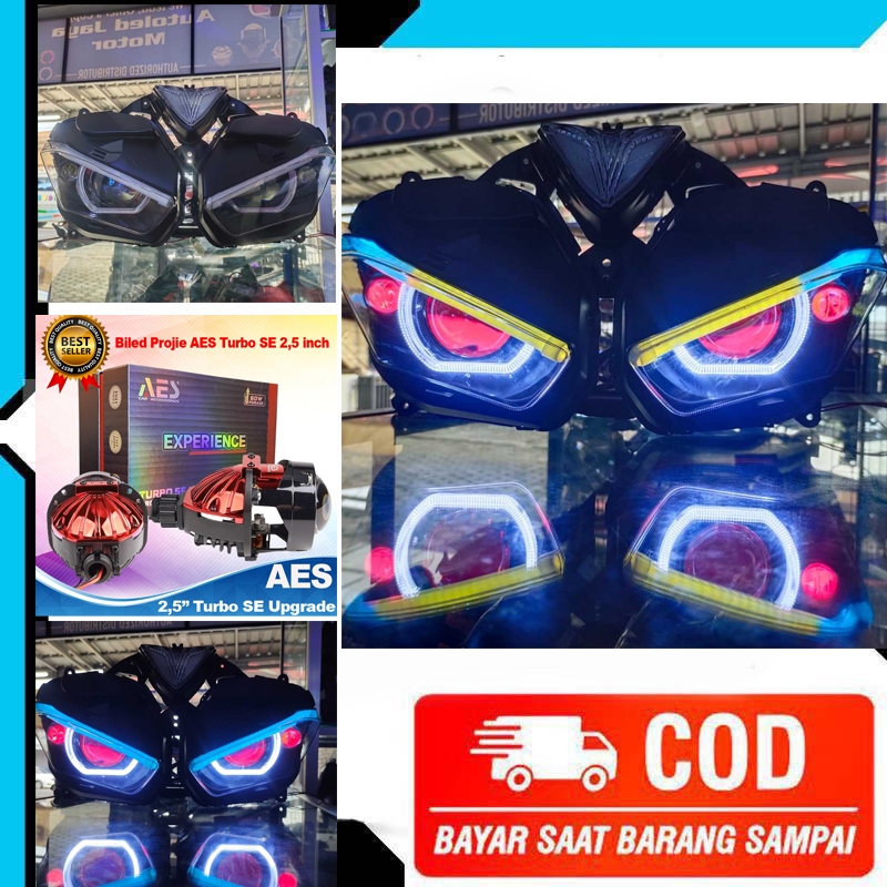 LAMPU BILED YAMAHA R25 OLD RJB ANDROID PNP SAKLAR FULSETT LENGKAP