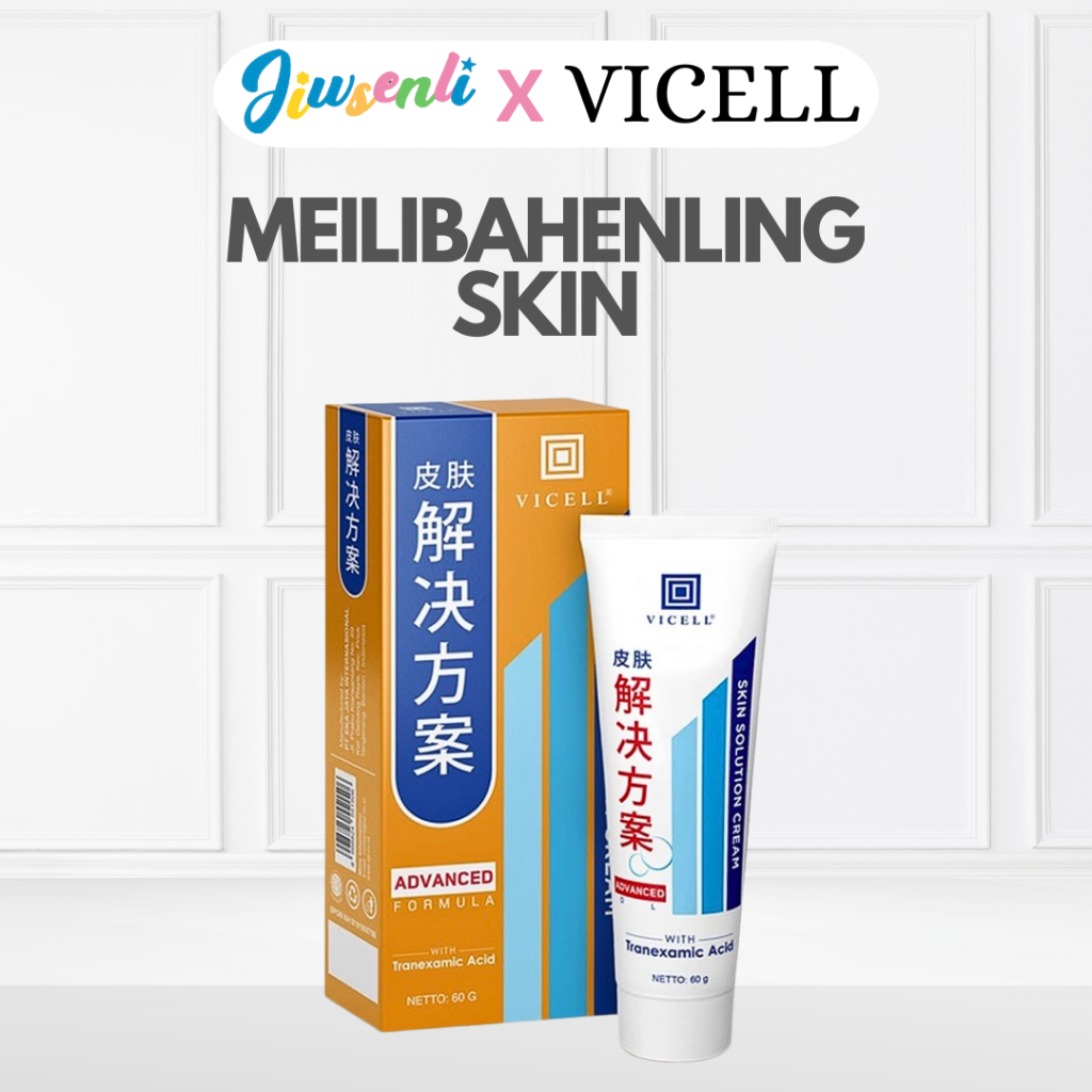 VICELL MELIBAHENING CREAM HANASUI | VICELL KRIM PENGHILANG BEKAS LUKA 60ML | VICELL HANASUI | OBAT L