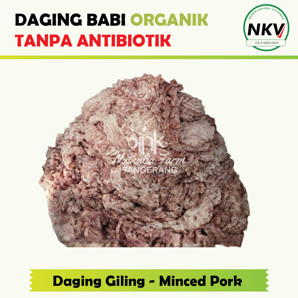 

Daging Babi Giling / Minced Pork - Babi Organik 500 gr