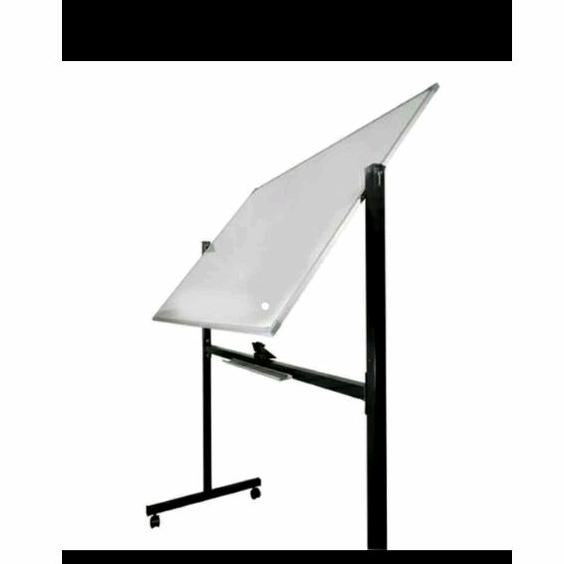 White board / Whiteboard / papan tulis magnetic 90x120 +stand / Bonus spidol + penghapus