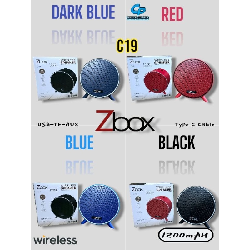 Speaker C19 Zbox Wireless Bluetooth