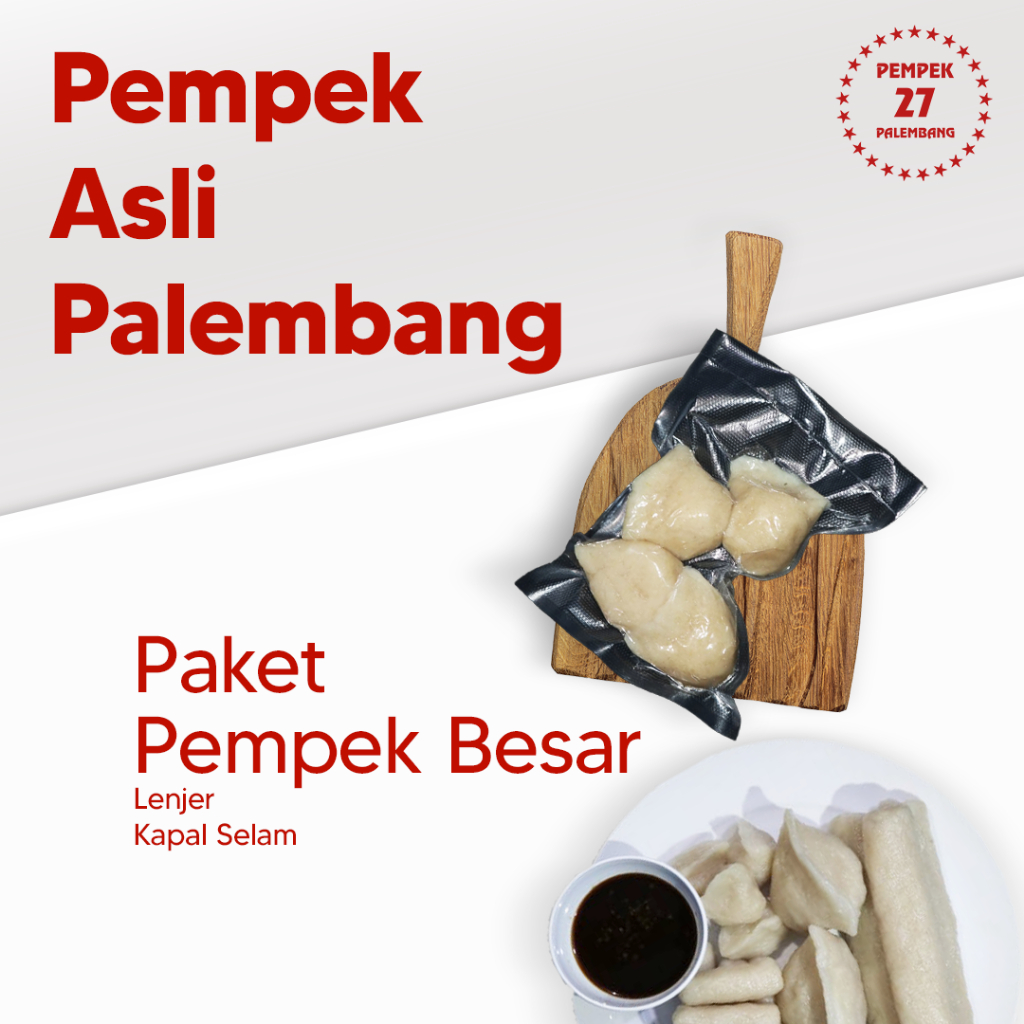 

PEMPEK PALEMBANG 27 Kapal Selam & Lenjer (Frozen Food)