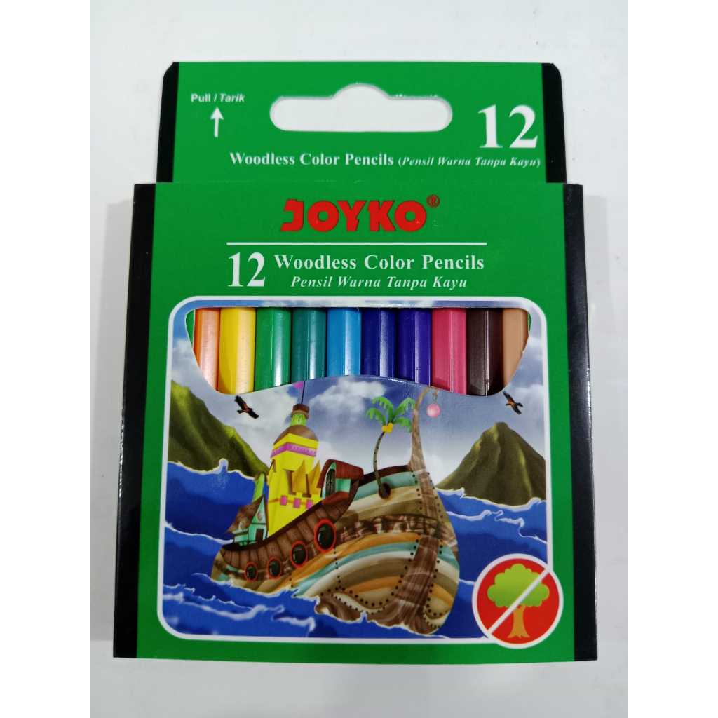 

Pulas JOYKO Pendek / PUlas JOYKO Panjang / Pensil Warna JOYKO 12 Warna