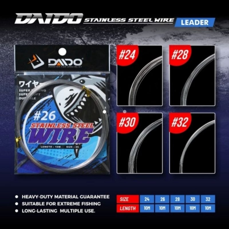 Kawat Neklin Pancing DAIDO Stainless Steel Soft