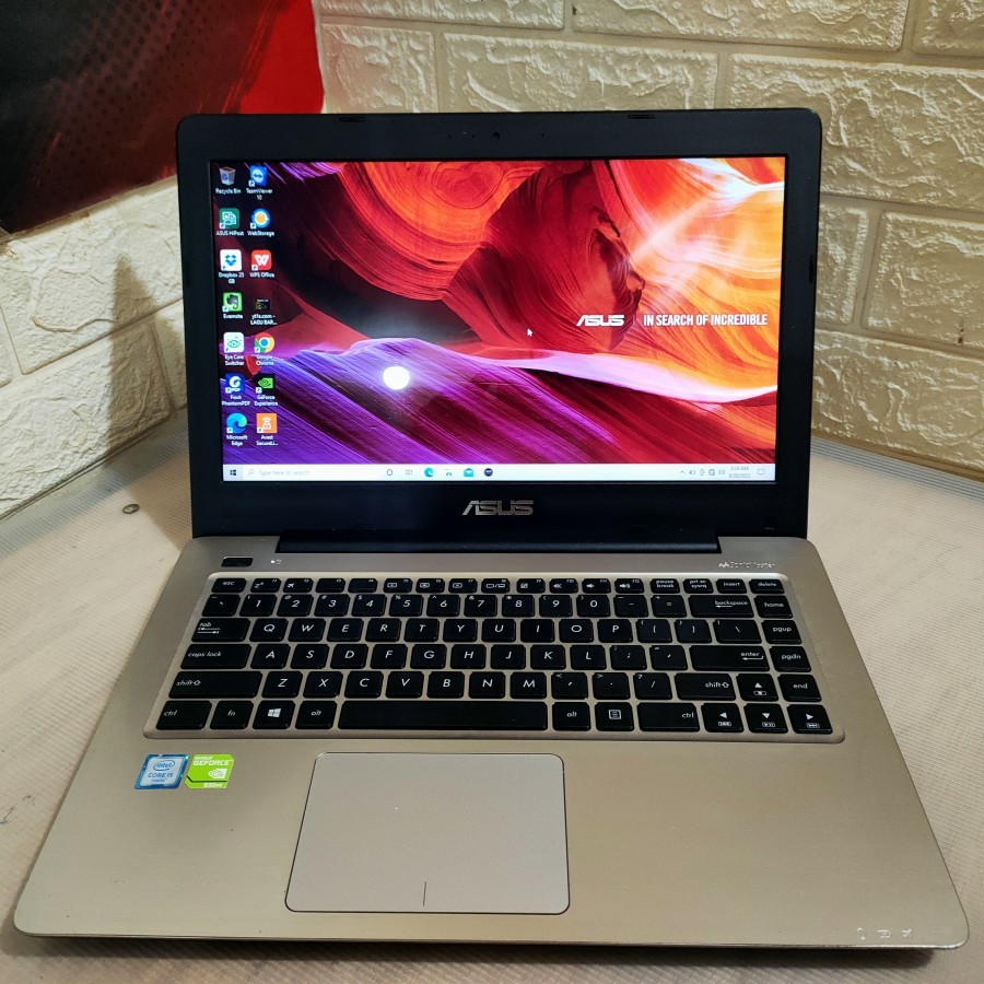 laptop asus x 456 ur i5 6200 u ram 4 hdd 1 tb VGA GeForce 930 mx w 10
