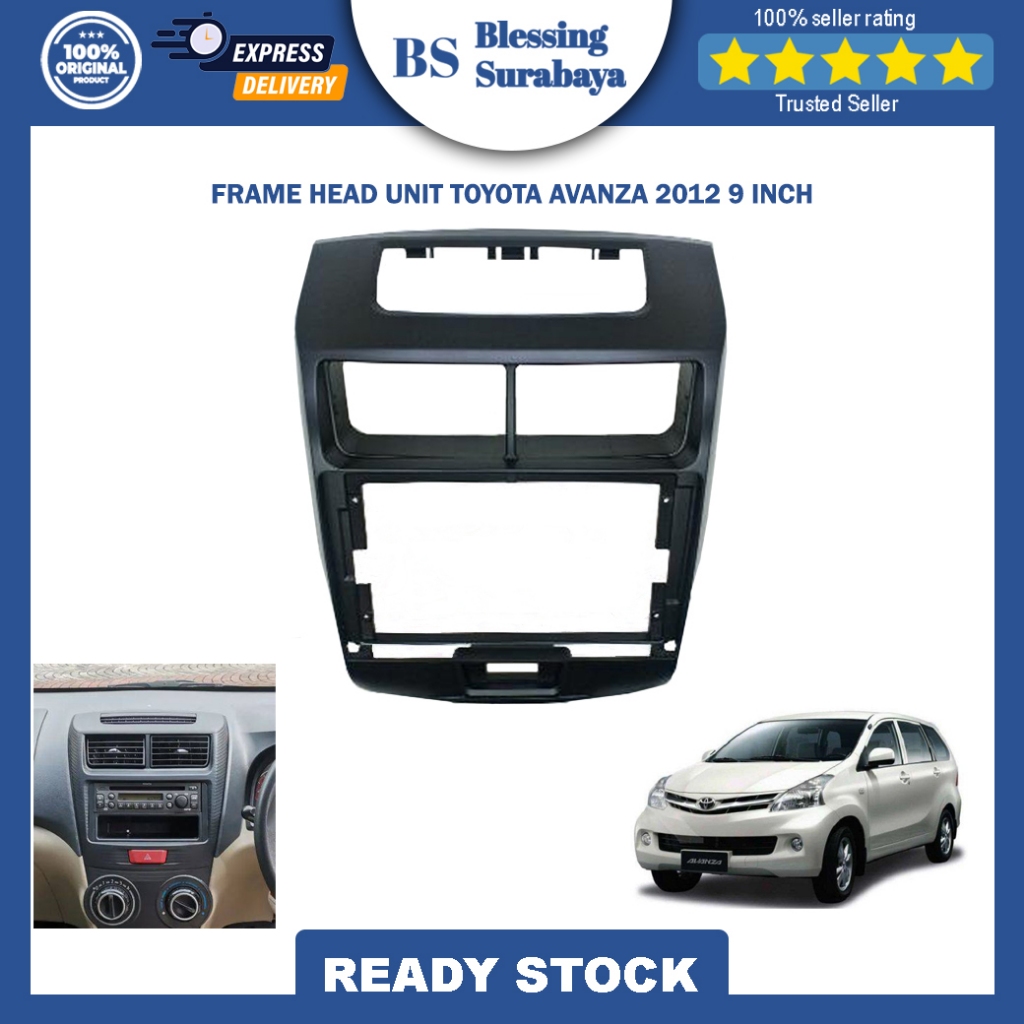 FRAME HEAD UNIT TOYOTA AVANZA 2012-2017 9 INCH