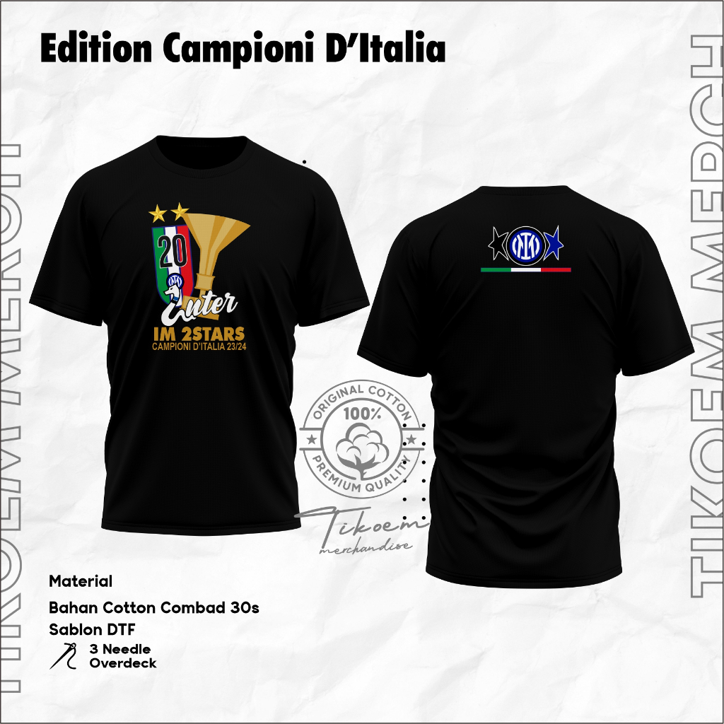 READY TSHIRT INTER SCUDETTO / KAOS INTER SCUDETTO / KAOS INTER MILAN/ KAOS INTER / TSHIRT INTER