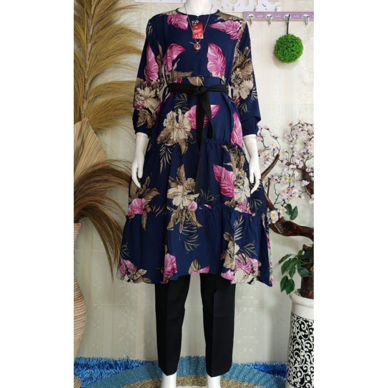 SetLong Tunik Monalisa/Setelan Murah