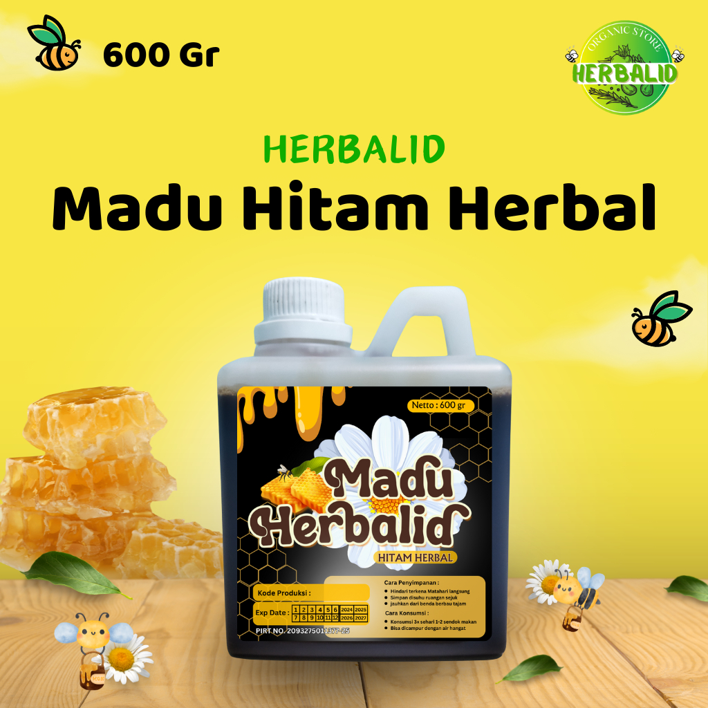 

Madu Hitam Pahit Herbal 600 Gram - HERBALID