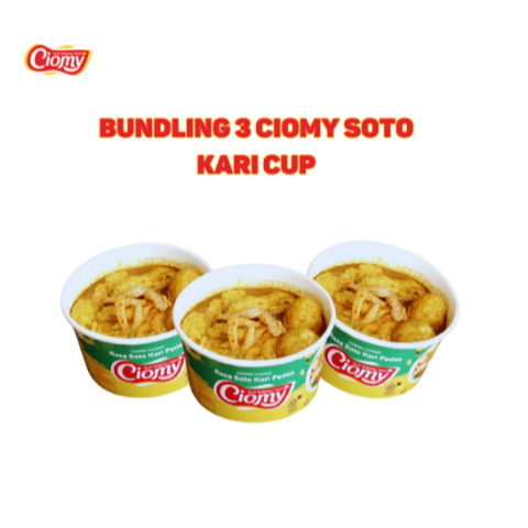 

- Bundling 3 Cuanki Cup Siomay Tahu Kuah Soto Kari