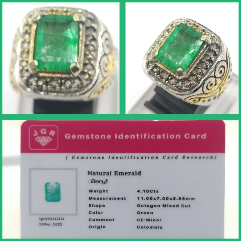 Cincin Ring Emban Perak Hongkong/Alpaka Super