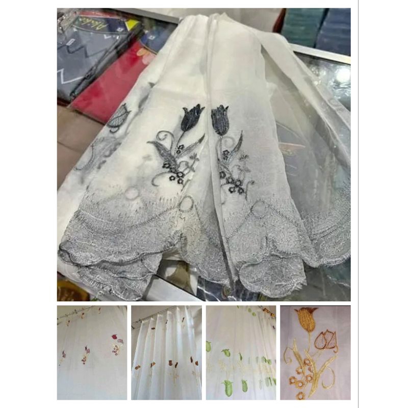 [GSR]Vitrase gorden/dalaman gorden/furing gorden/vitrase bordir tulip/vitrase bordir import/vitrase