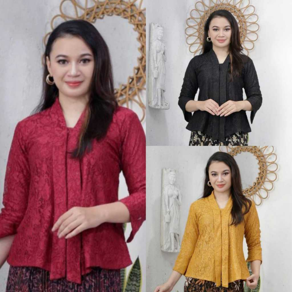 Atasan Kebaya floy Brukat Modern Kebaya Wisuda Modern / Atasan Kebaya kutubaru floy Kebaya Kondangan