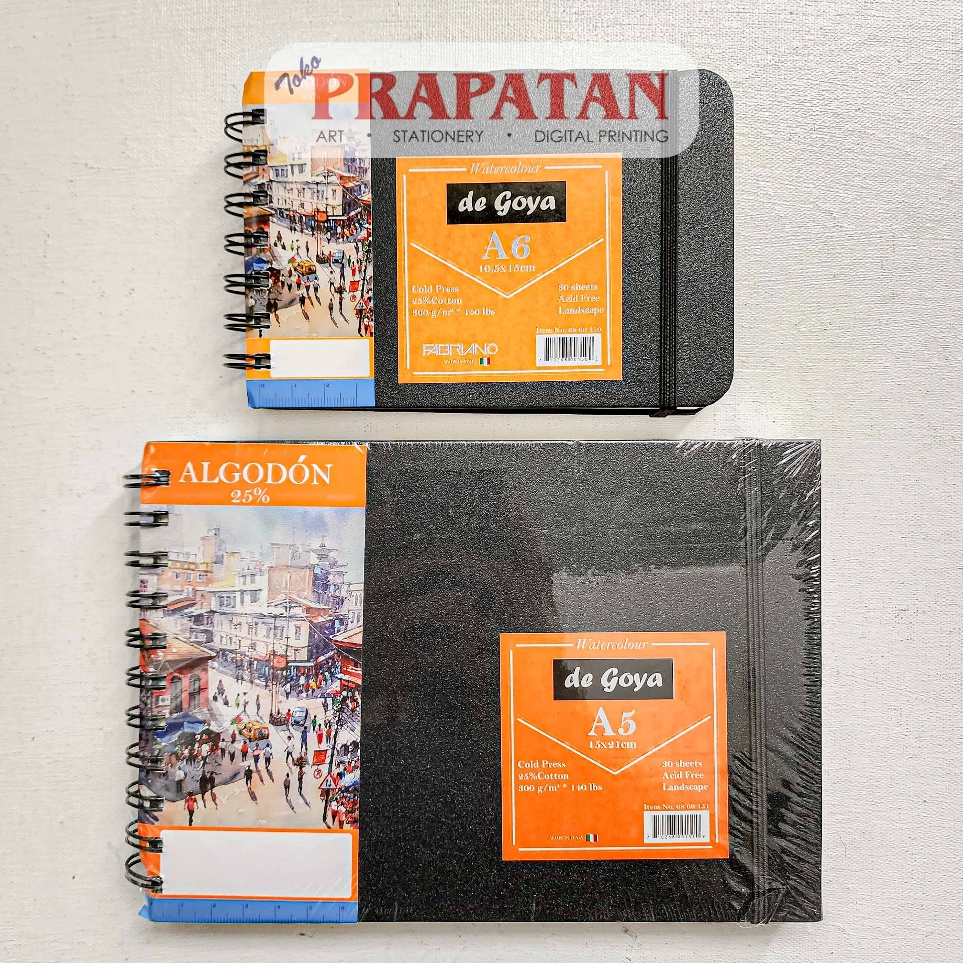 

De Goya Spiral Watercolor Book Algodon SPIRAL Buku Cat Air ART U5W1