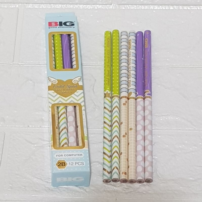 

(1 Lusin Pensil) Pensil 2B Merek Big - Pensil 2B Kualitas Bagus - Pensil 2B High Quality - 2B Pencil (12 Buah Pensil)