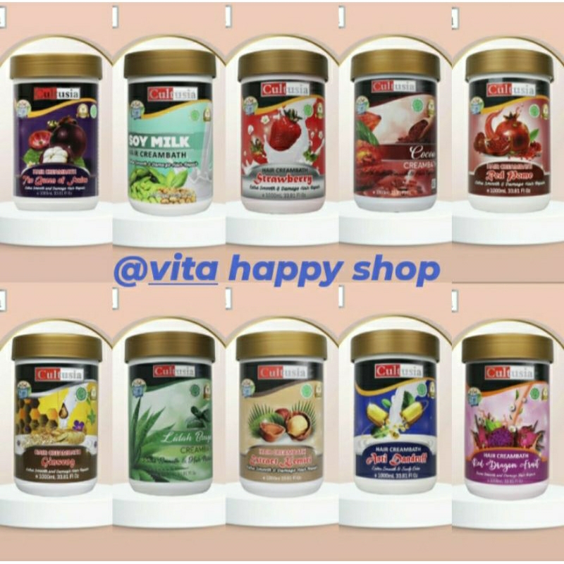 CULTUSIA Hair creambath/ perawatan rambut/creambath salon/cream creambath rambut kusut/rusak/rapuh/r
