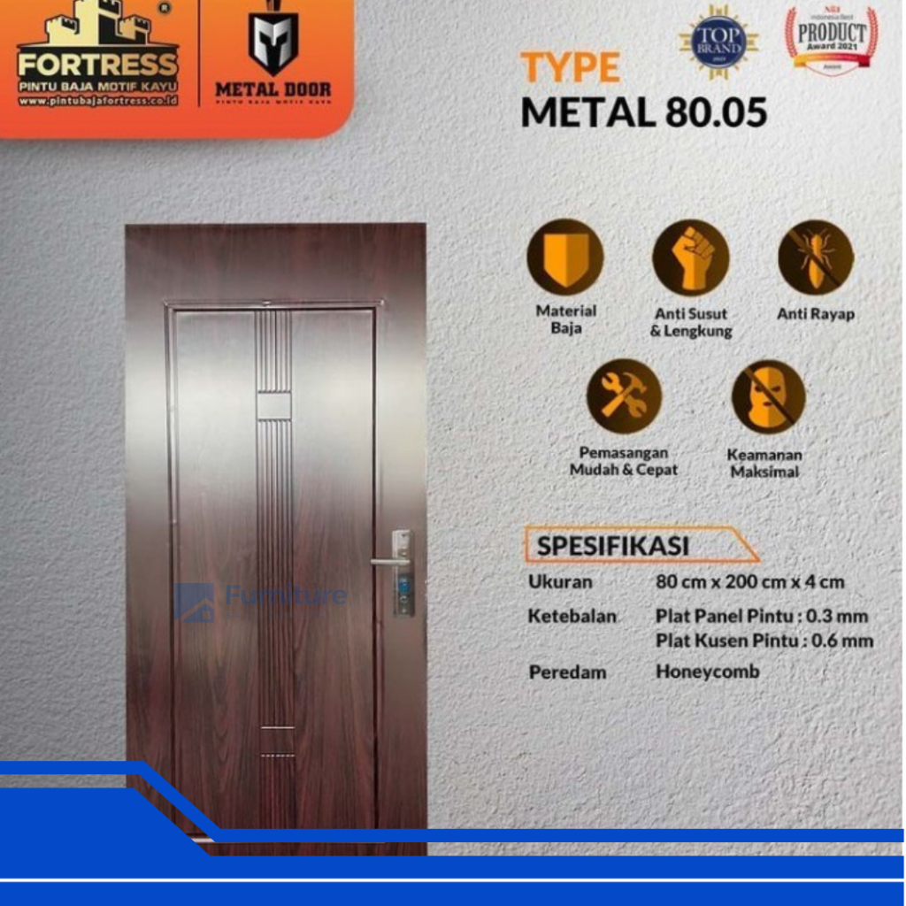 Pintu Utama / Pintu Kamar Tidur Baja Fortress / Pintu Baja Utama Fortress