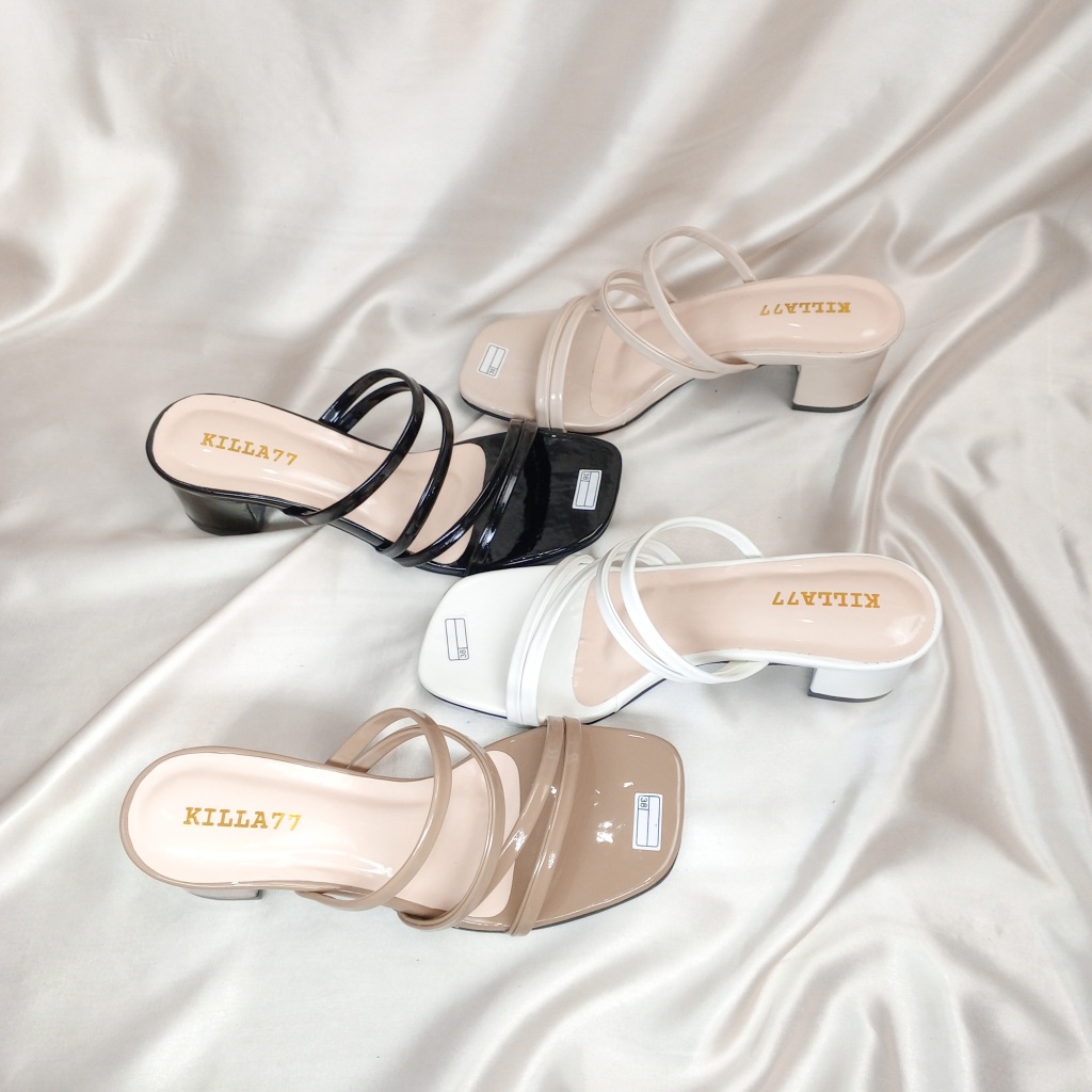 Sendal Sandal Pesta Kondangan Haihil Haihils High Heels Wanita Import Terbaru Kekinian Kf2 Heels Hil