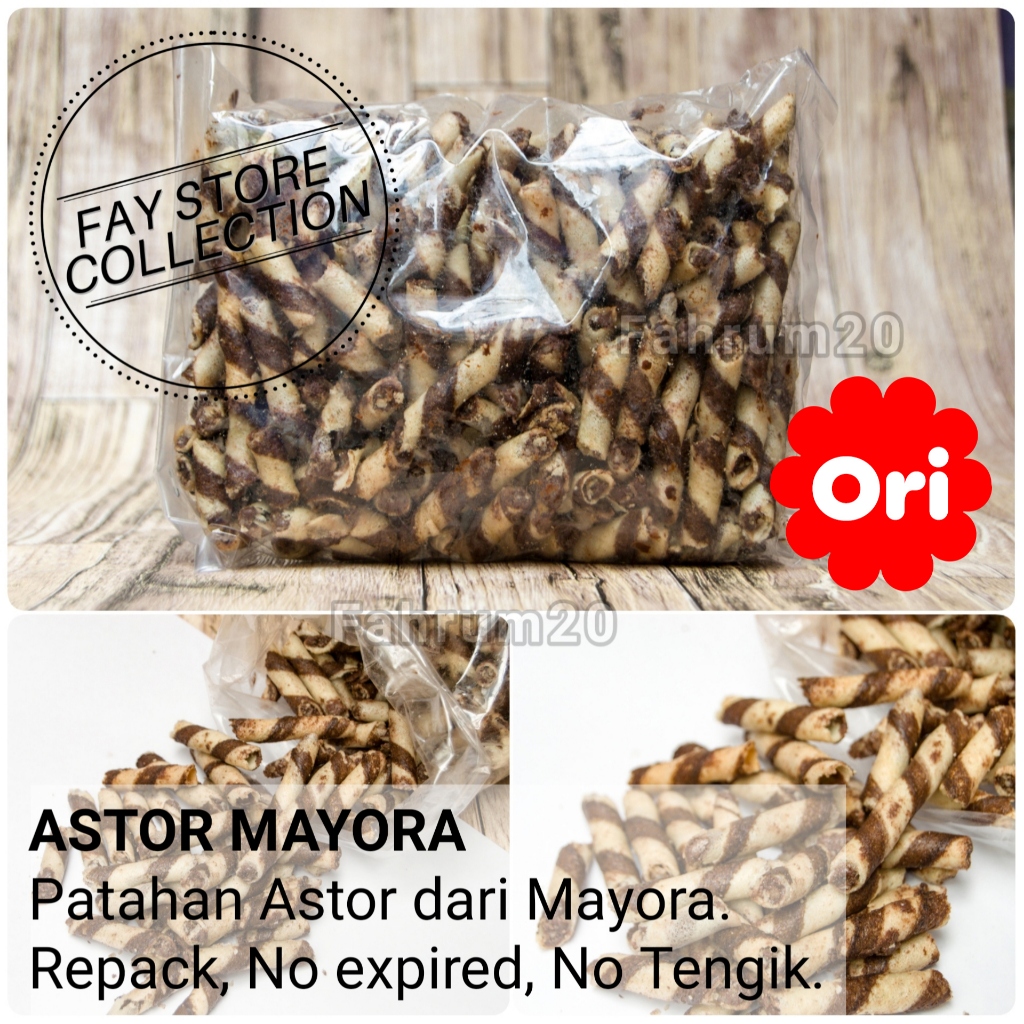 PATAHAN ASTOR kiloan 1kg coklat keju MAYORA Kemasan 250 500 GR