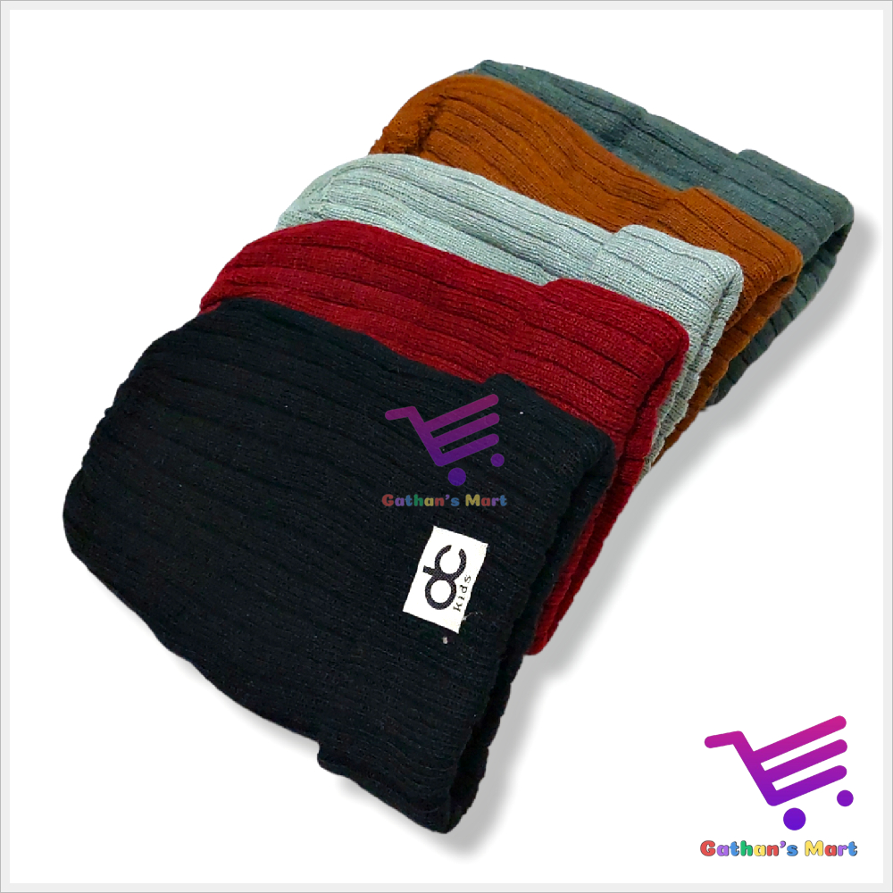 Topi Kupluk Bayi Anak Laki Laki Perempuan Umur 6 12 bulan 1 2 3 Tahun Rajut Lapis Dobel Premium Lipa