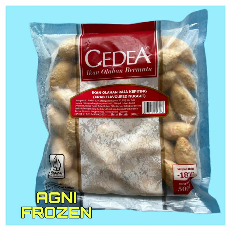 

CEDEA Nugget Kepiting 500 Gram Crab Flavoured Nugget