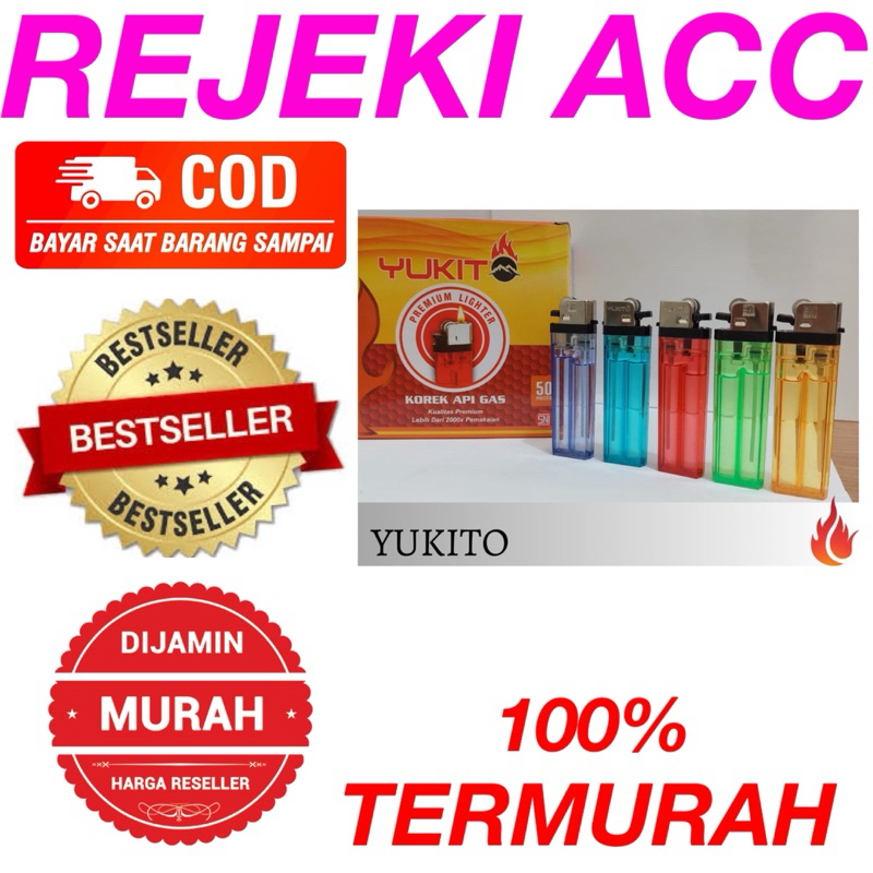 Korek Api YUKITO, X2000, NAGAYO Besar Gas Termurah Harga per 1 PCS