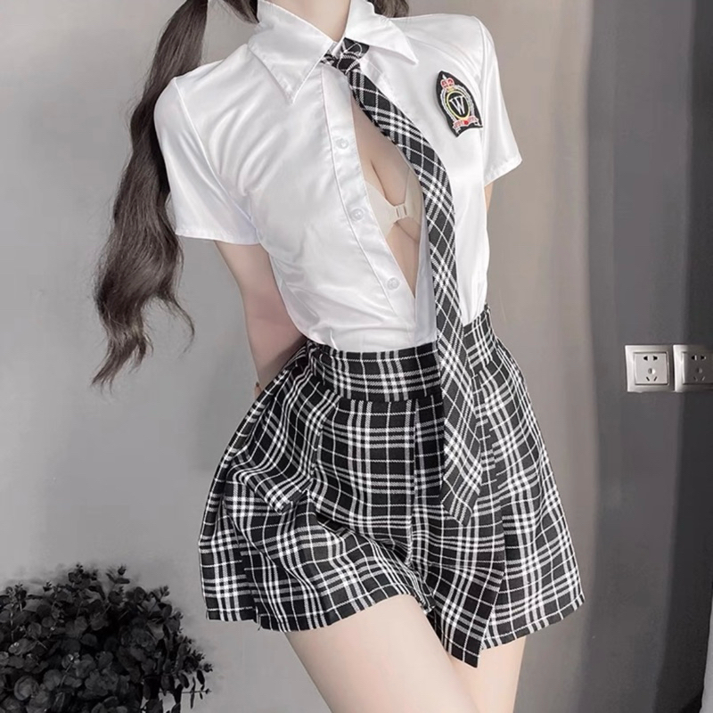 【Lolicos】Ready Japan Korean JK Student Uniform Cosplay Costume Plaid Japanese School Uniform Seifuku