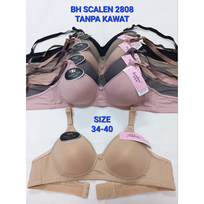 Bh Bra Scalen 2808 Licin Pakai Busa Cup Kecil Cup A 34/40