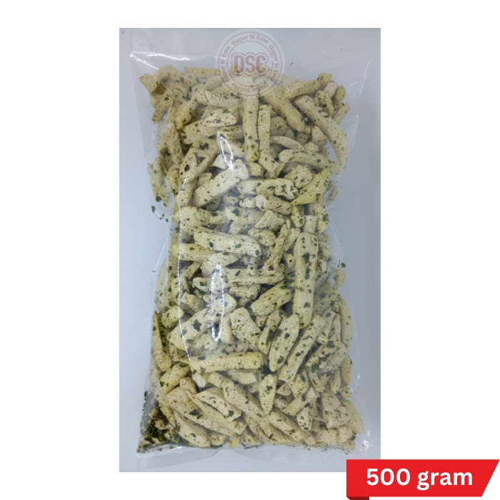 

DSE Snacks Keripik dan Kerupuk Basreng Asin Daun Jeruk 500gr