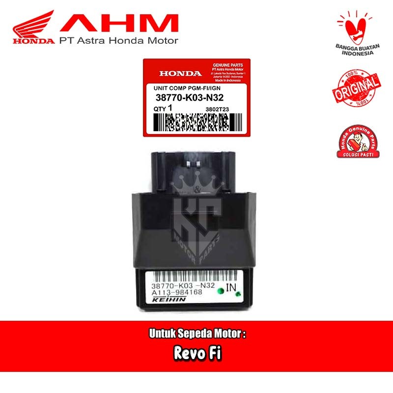 CDI ECU ECM Honda Revo Fit x Fi Original AHM 38770 K03 N32