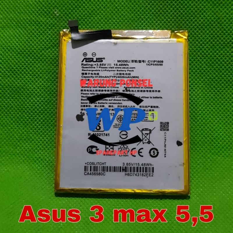 BATU BATRE BATERAI ASUS 3 MAX 5,5 ZC533KL KW COPOTAN NORMAL