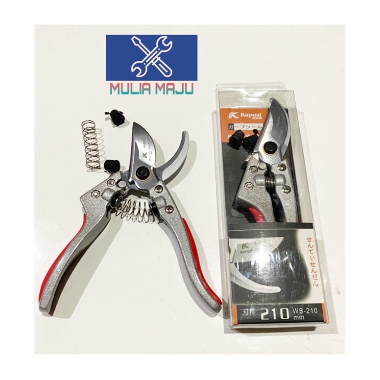 

Gunting Dahan Stel Ranting Stainless Kapusi Silver Lapis Merah ART E7D5