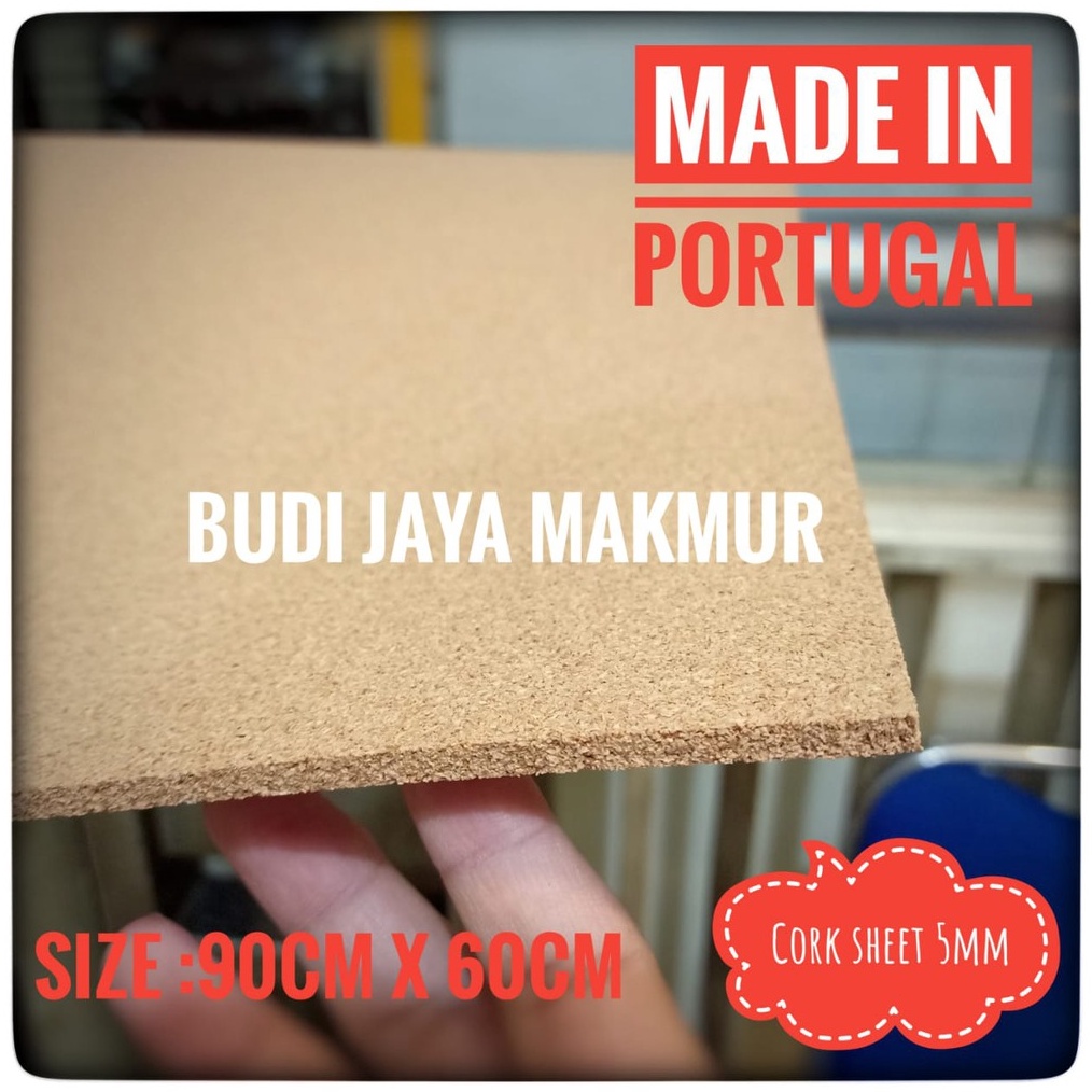 

Cork Sheet 5mm x 9 x 6cm ART P3F6