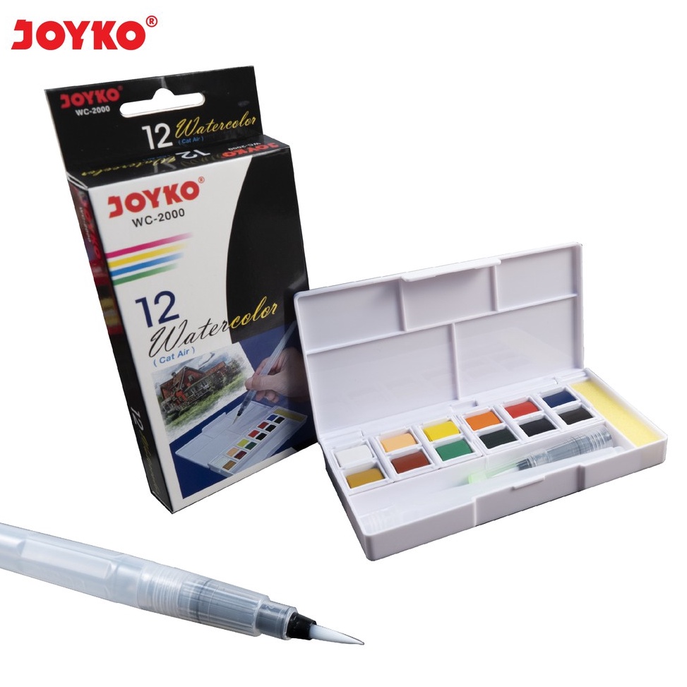 

Watercolor Cat Air Joyko WC2 12 Colors Warna ART L9D5